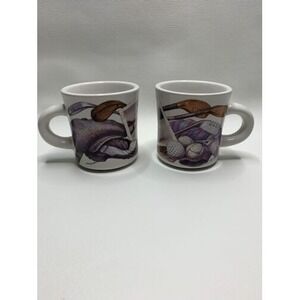 Set Of 2 Potpourri Sports Nostalgia 1994 Denny Burkhart Golf‎ Coffee Cup